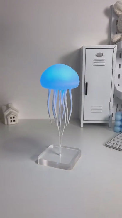 Smart Jellyfish Lamp with Variable Lighting and Sound Control – Decorative Night Lamp for Bedrooms and Relaxing Spaces